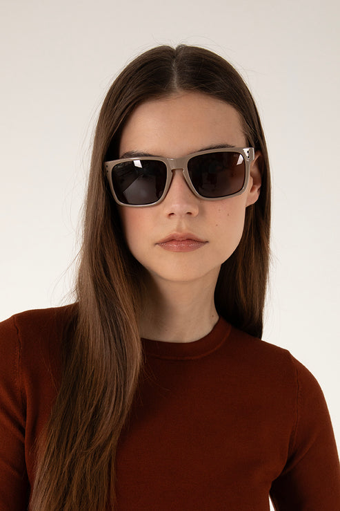 JADA Classic Modern Recycled Sunglasses | Color: Brown - variant::brown