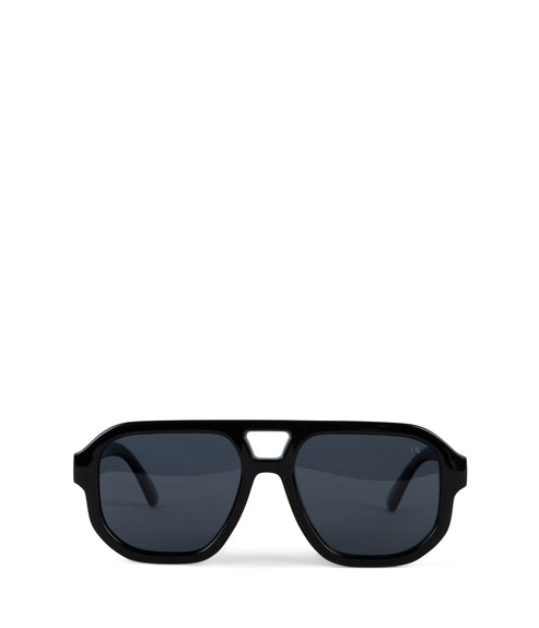 LIVY Aviator Style Recycled Sunglasses | Color: Black - variant::black