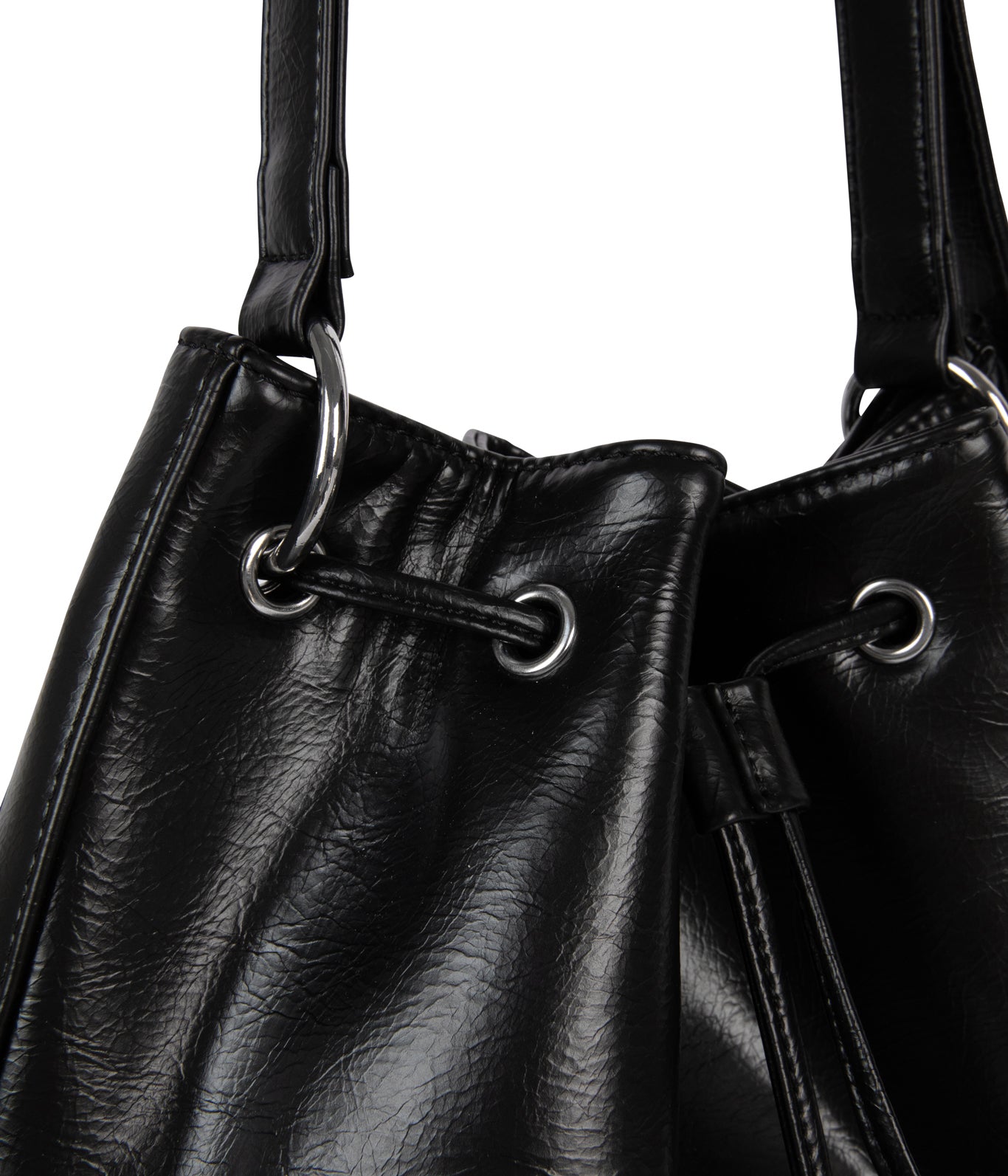 JAN Vegan Bucket Bag – Theme | Color: Black - variant::black
