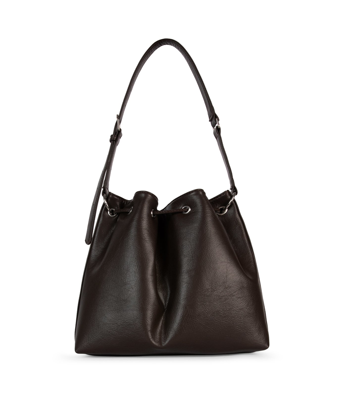 JAN Vegan Bucket Bag – Theme | Color: Coffee - variant::coffee