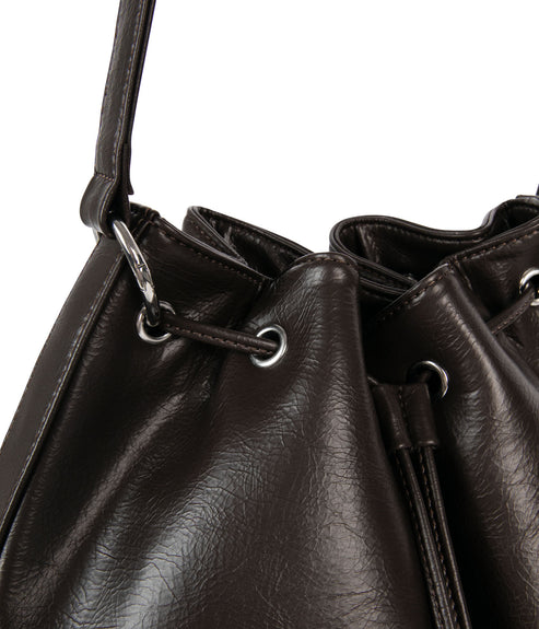 JAN Vegan Bucket Bag – Theme | Color: Coffee - variant::coffee