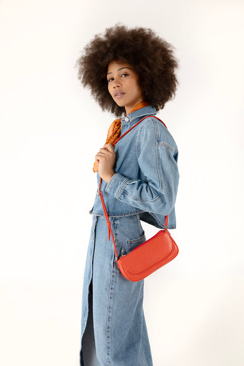 BUDDY Vegan Crossbody Bag – Theme | Color: Tomato - variant::tomato