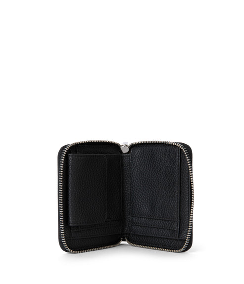 RUE Small Vegan Zip Wallet - Grain | Color: Black - variant::black