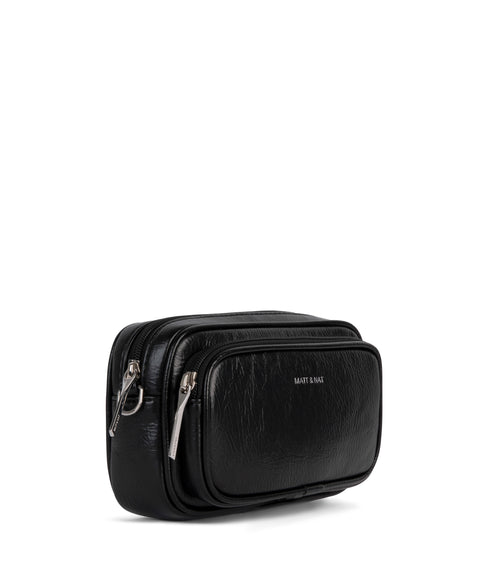 SOLEIL Vegan Crossbody Bag - Theme | Color: Black - variant::black