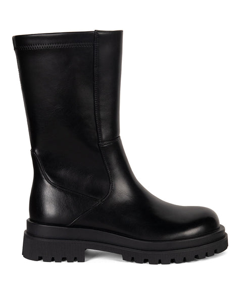 ENIYA Women's Vegan Mid-Calf Boot | Color: Black - variant::black