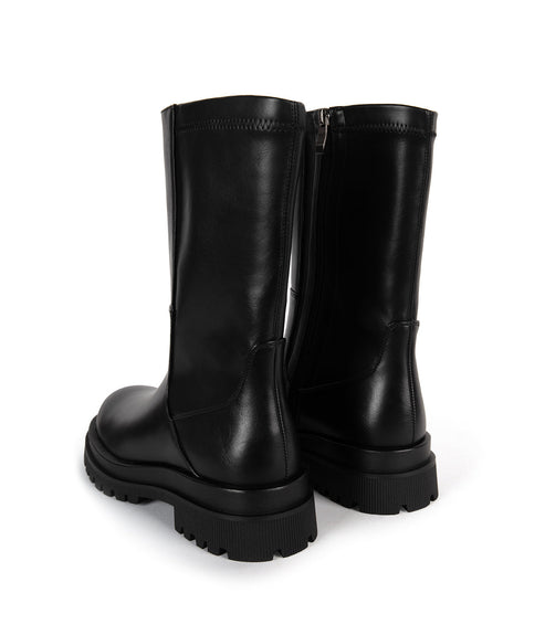 ENIYA Women's Vegan Mid-Calf Boot | Color: Black - variant::black