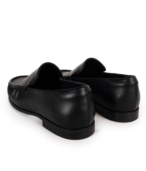 EZRI Men's Vegan Loafers | Color: Black - variant::black