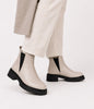 MAELLE Women's Vegan Chelsea Boots | Color: Off White - variant::offwhite