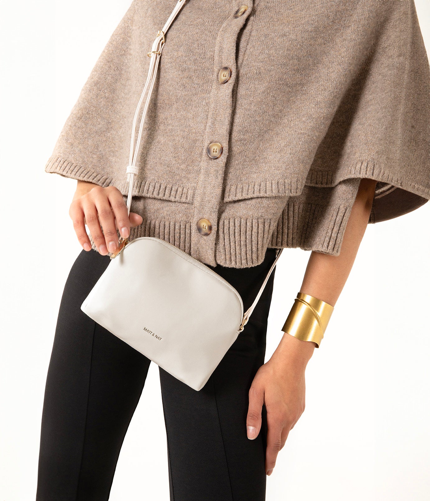KRISTY Slim Vegan Crossbody Bag - Forum | Color: Cocoa - variant::cocoa