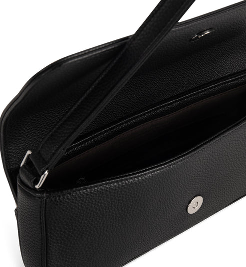 ENA Vegan Shoulder Bag - Grain | Color: Black - variant::black