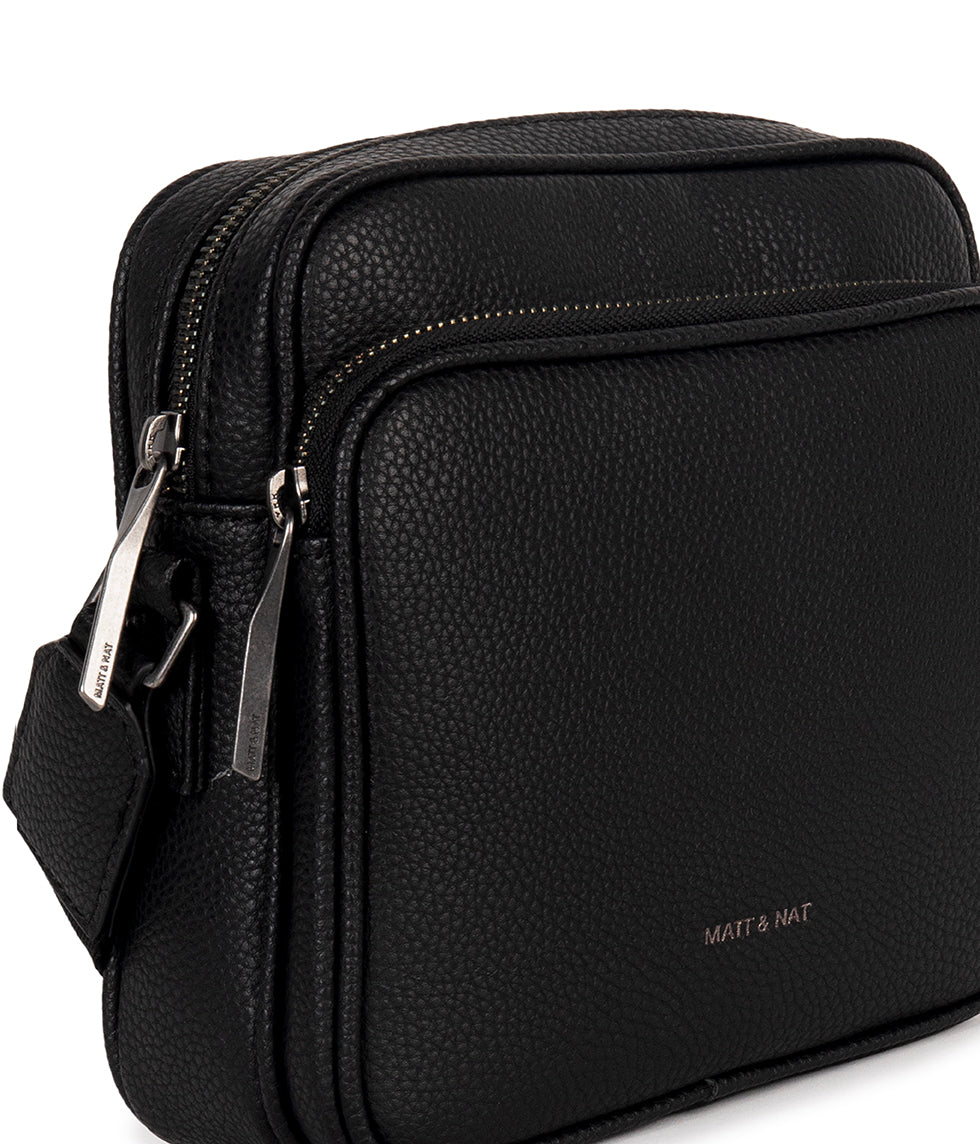 MARC Vegan Crossbody Bag - Grain | Color: Black - variant::black