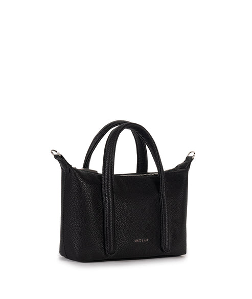MOLA Vegan Crossbody Bag - Grain | Color: Black - variant::black