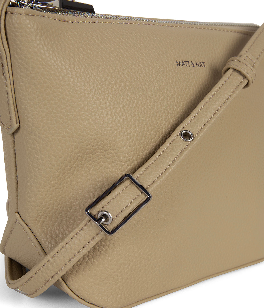 SAM Vegan Crossbody Bag - Grain | Color: Almond - variant::almond