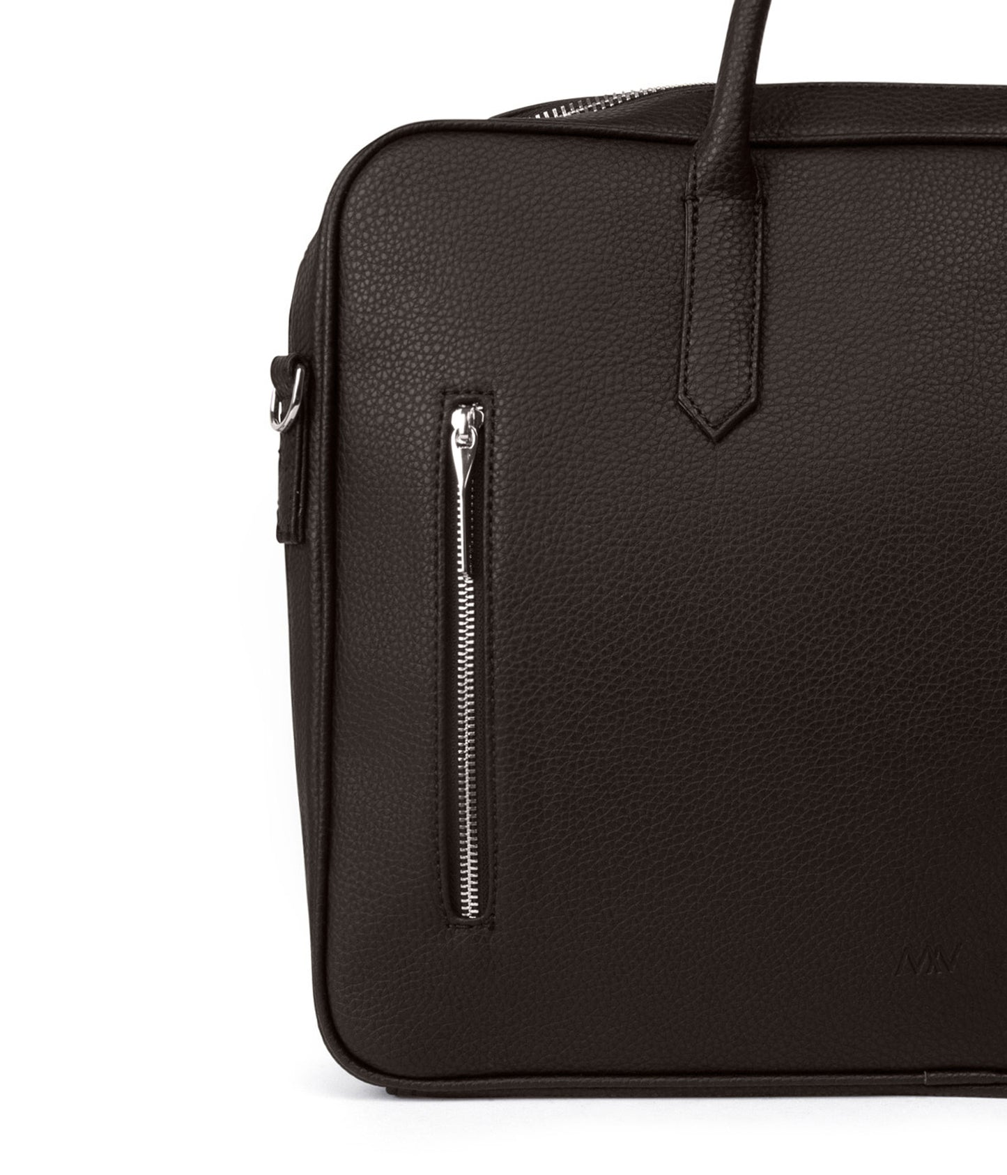 ELON Vegan Briefcase - Grain | Color: Fudge - variant::fudge