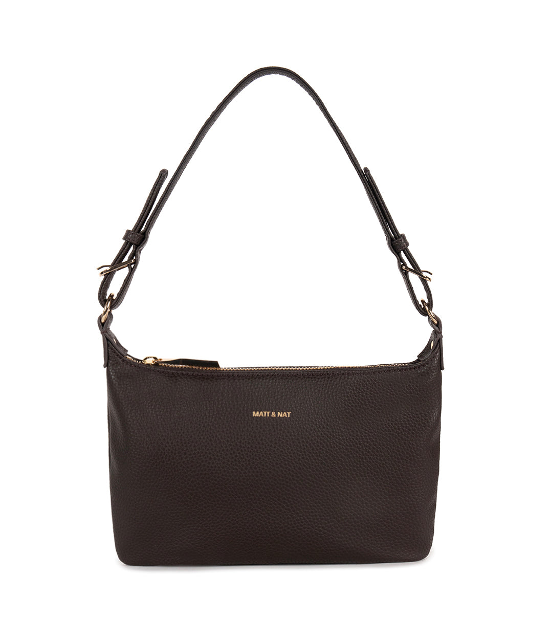JINA Vegan Shoulder Bag - Grain | Color: Fudge - variant::fudge