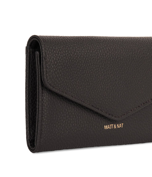 RAYE Vegan Wallet - Grain | Color: Fudge - variant::fudge