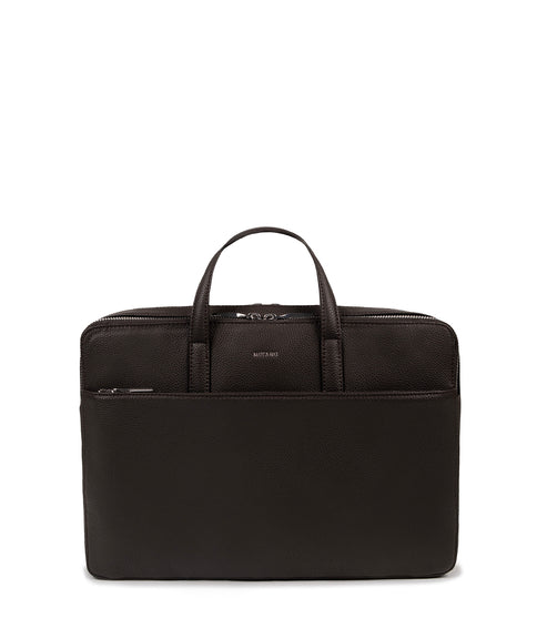 TOM Vegan Briefcase - Grain | Color: Fudge - variant::fudge