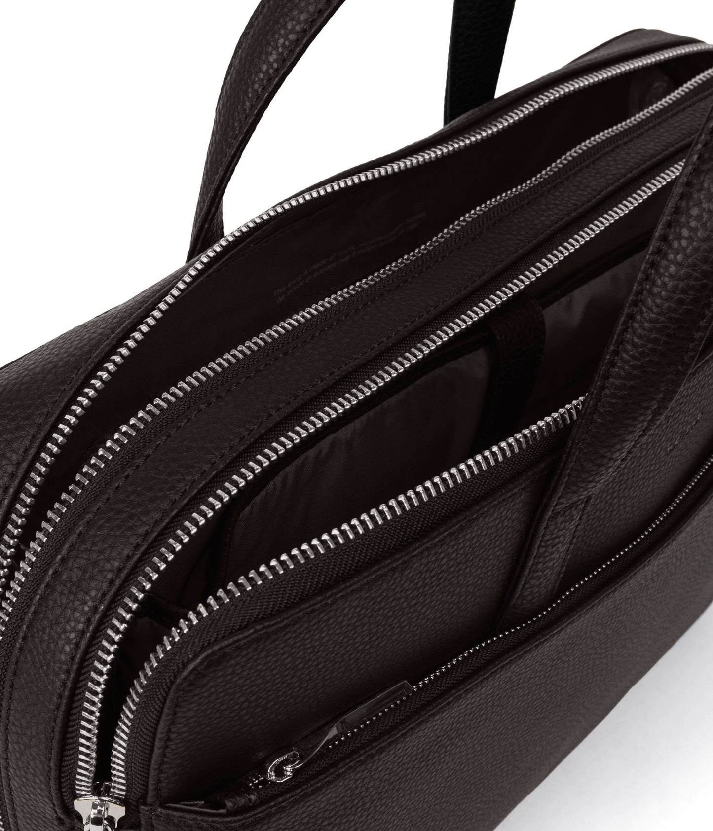 TOM Vegan Briefcase - Grain | Color: Fudge - variant::fudge
