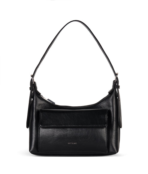 BEL Vegan Shoulder Bag - Theme | Color: Black - variant::black