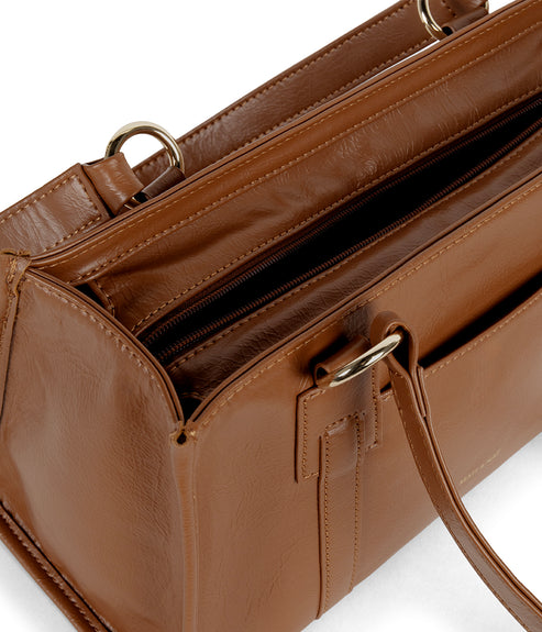 ZARIA Vegan Tote Satchel Bag - Theme | Color: Rust - variant::rust