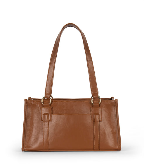 ZARIA Vegan Tote Satchel Bag - Theme | Color: Rust - variant::rust
