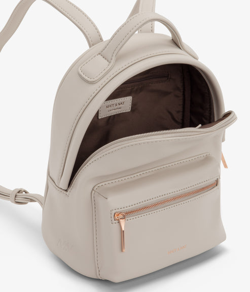 BALIMINI Vegan Mini Backpack - Loom | Color: Beige - variant::stone