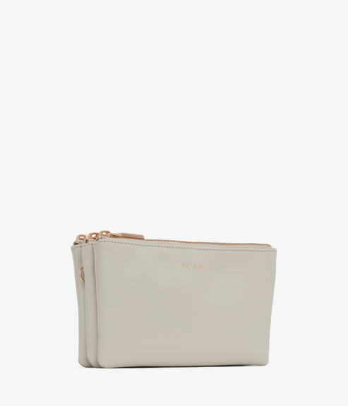 TRIPLET Vegan Crossbody Bag - Loom | Color: Stone- variant::Stone