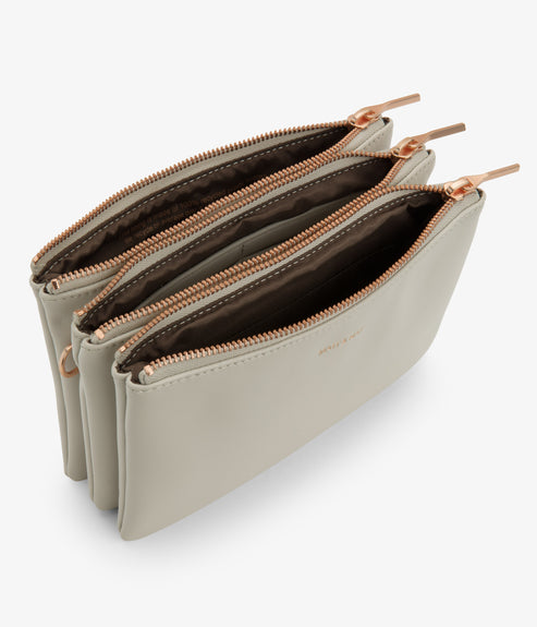 TRIPLET Vegan Crossbody Bag - Loom | Color: Stone- variant::Stone