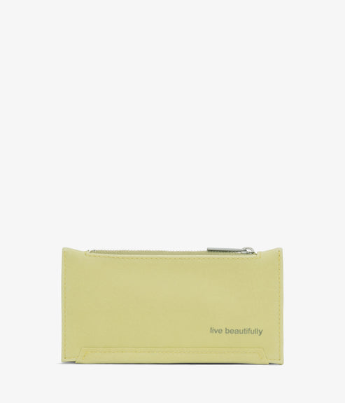 JESSE Slim Vegan Wallet - Vintage | Color: Cactus- variant::Cactus