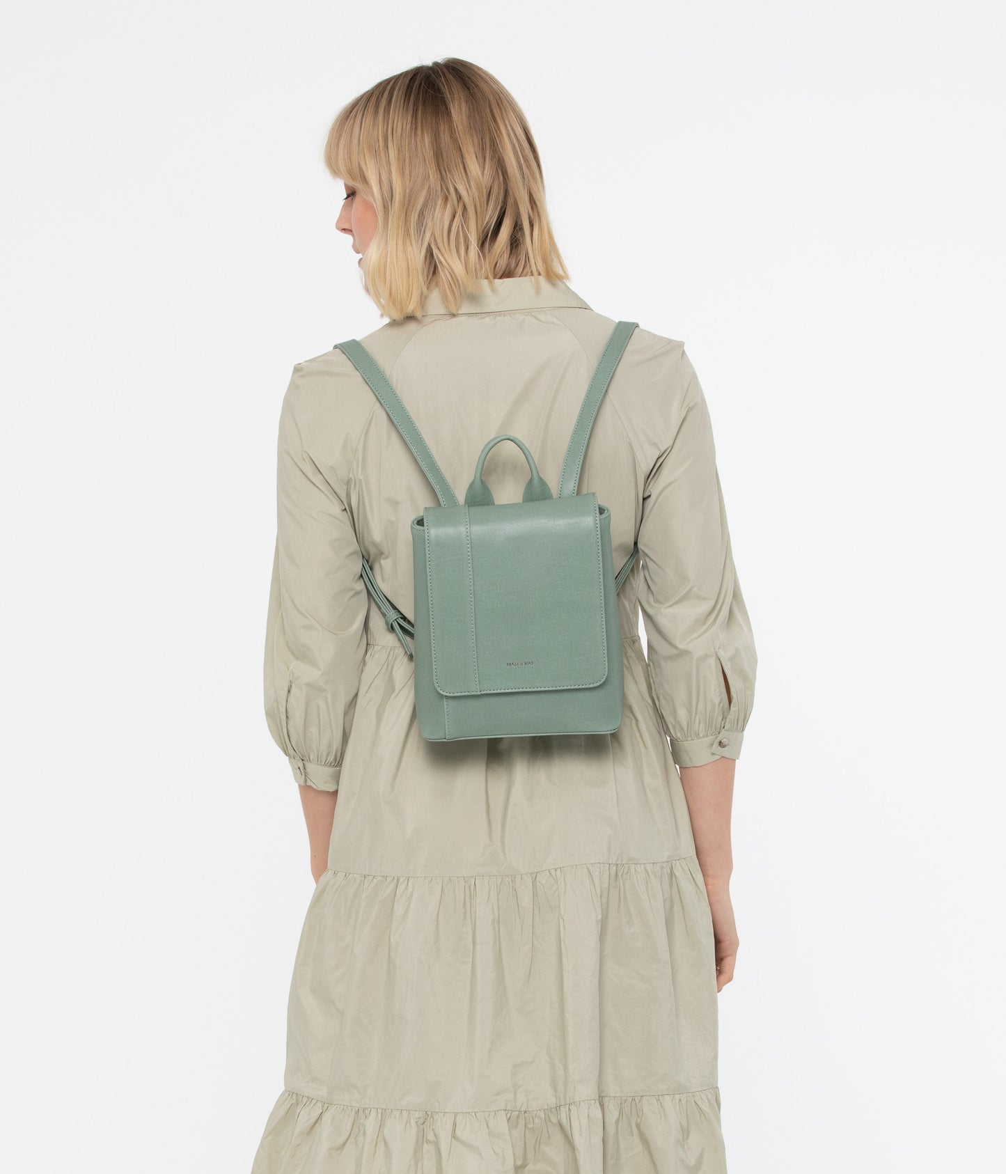 DEELY Vegan Mini Backpack - Vintage | Color: Green - variant::jade