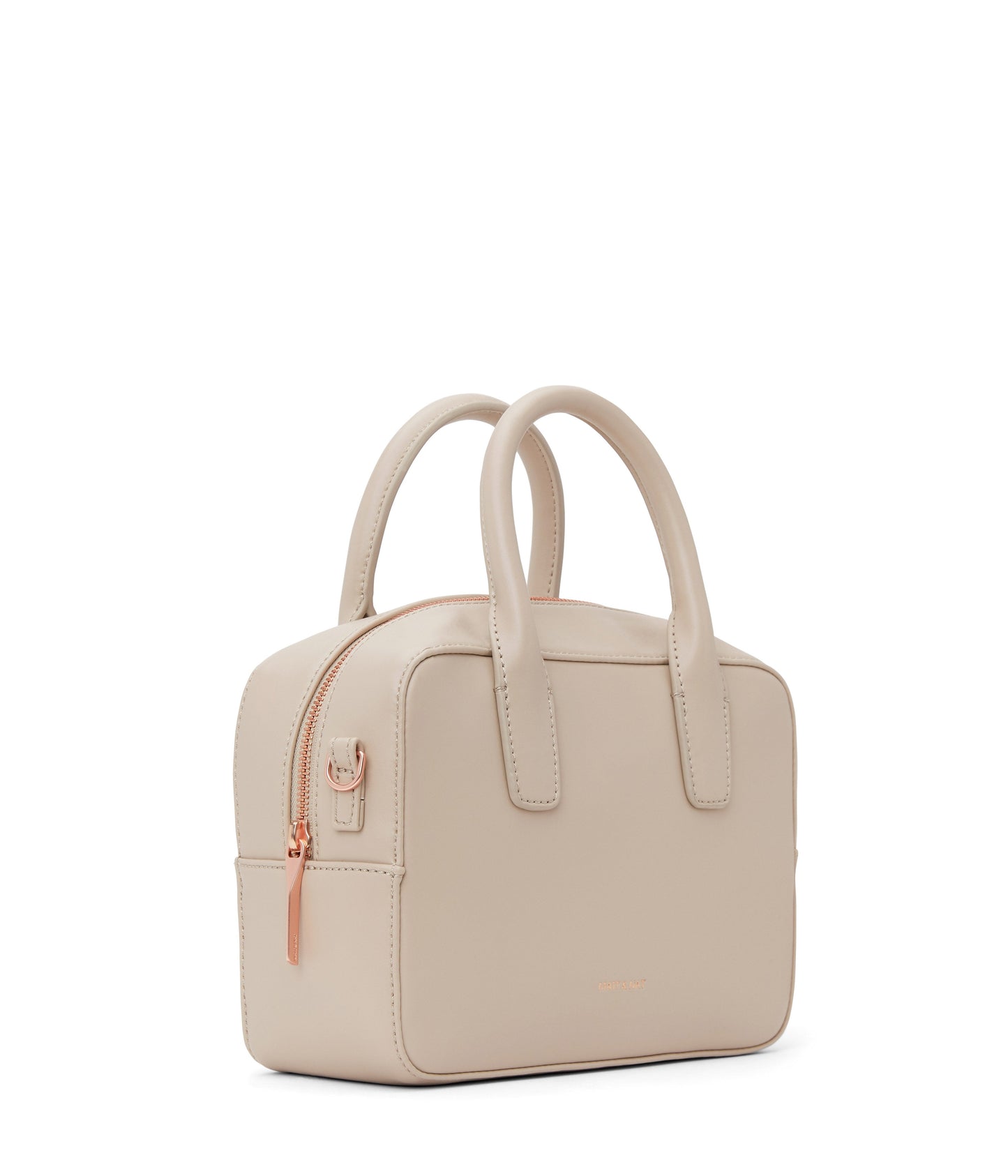 ARLIE Small Vegan Satchel - Loom | Color: Beige - variant::veil