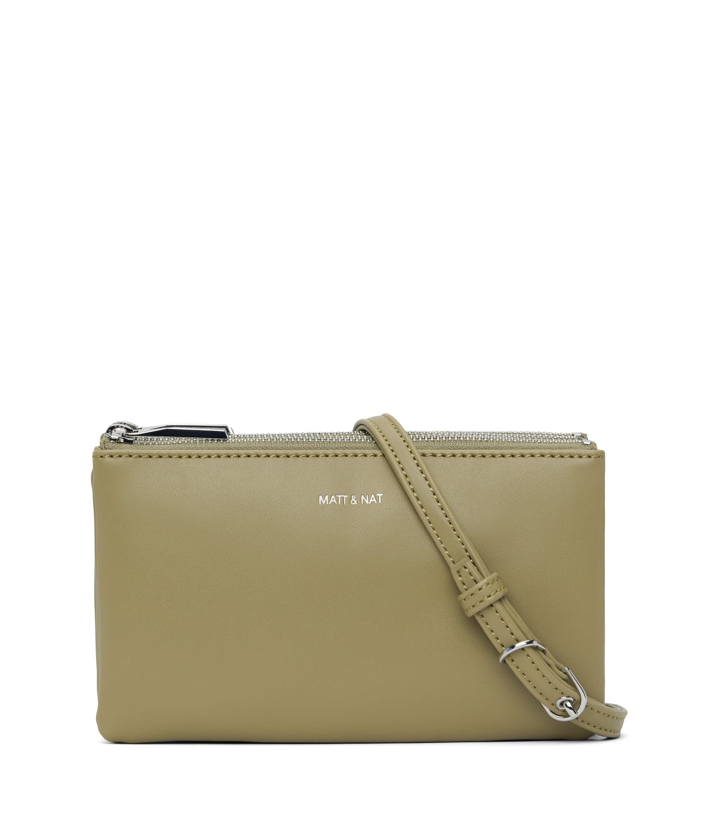 TRIPLET Vegan Crossbody Bag - Loom | Color: Green - variant::ivy