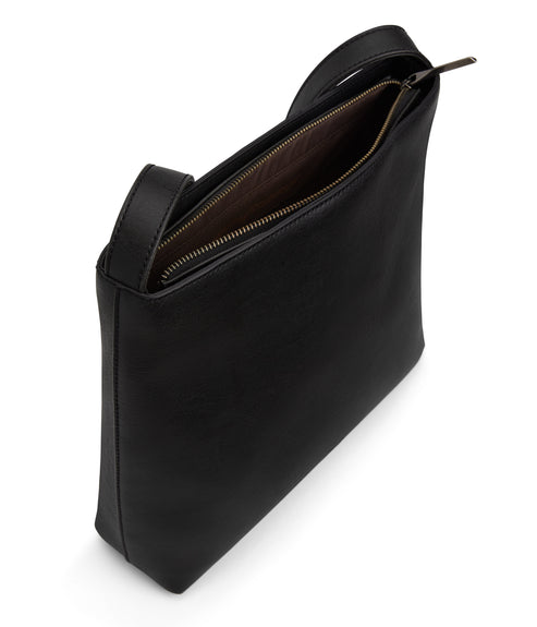 MINTYSM Small Vegan Messenger Bag - Vintage | Color: Black - variant::black