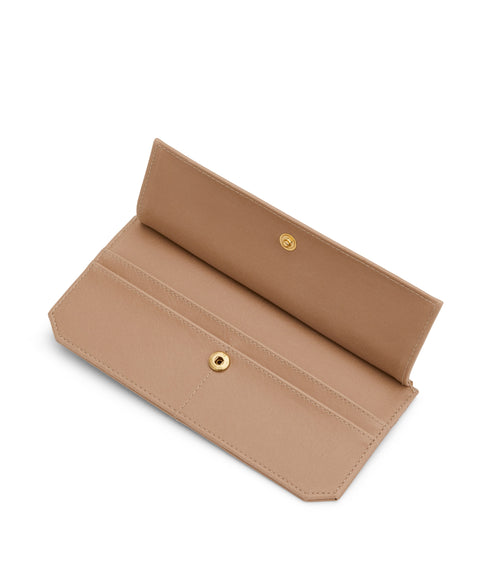 PERLA Vegan Flat Wallet - Vintage | Color: Beige - variant::seed