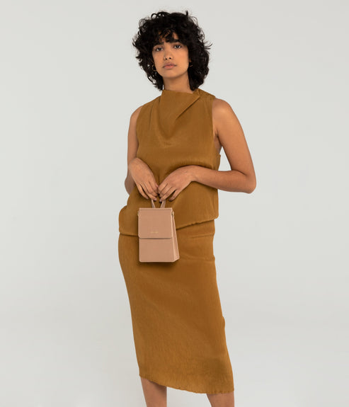 THESSA Vegan Crossbody Bag - Vintage | Color: Blue - variant::breeze