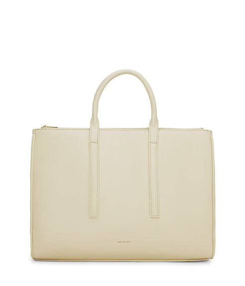 EVELIN Vegan Satchel - Loom | Color: White - variant::tapioca