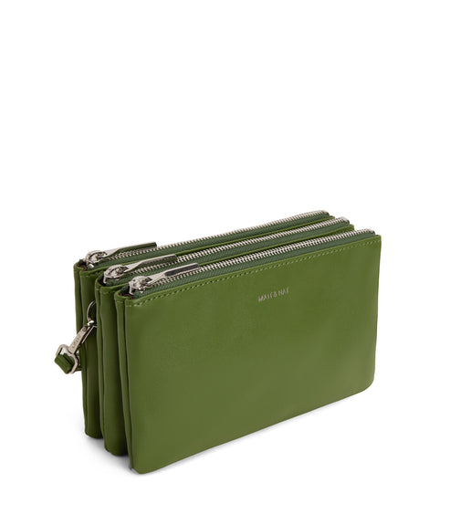 TRIPLET Vegan Crossbody Bag - Loom | Color: Green - variant::parrot