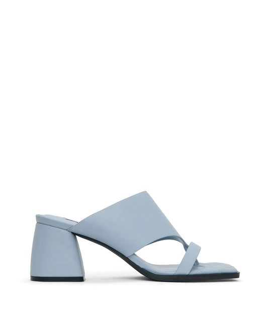 KITT Women's Vegan Block Heel Sandals | Color: Blue - variant::breeze