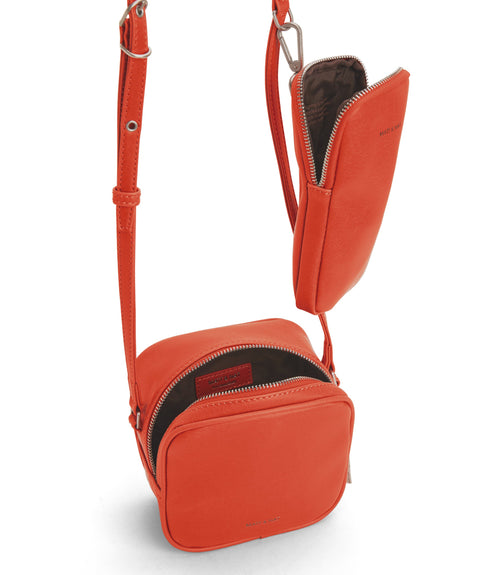 SWAE Vegan Crossbody Bag - Vintage | Color: Red - variant::cardinal