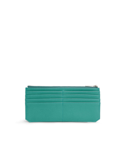 PERLA Vegan Flat Wallet - Vintage | Color: Blue - variant::oasis