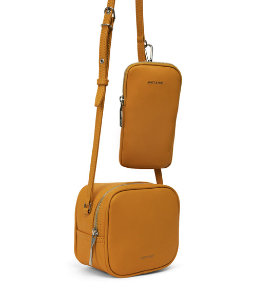 SWAE Vegan Crossbody Bag - Arbor | Color: Yellow - variant::marigold