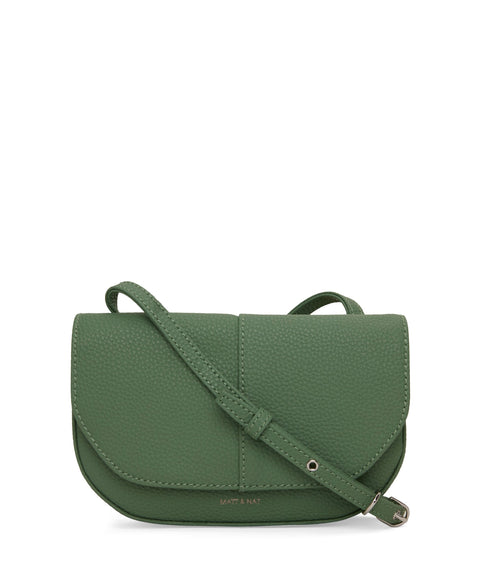 BUDA Vegan Crossbody Bag - Purity | Color: Green - variant::herb