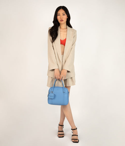 SABBILG Vegan Satchel - Purity | Color: Blue - variant::coast