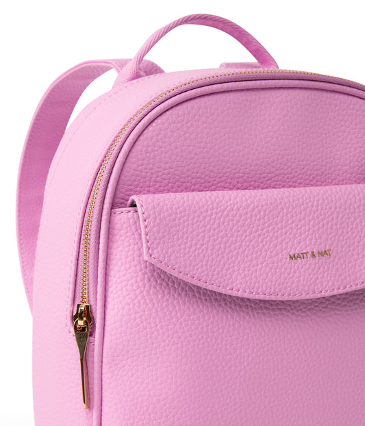 HARLEM Small Vegan Backpack - Purity | Color: Pink - variant::flora