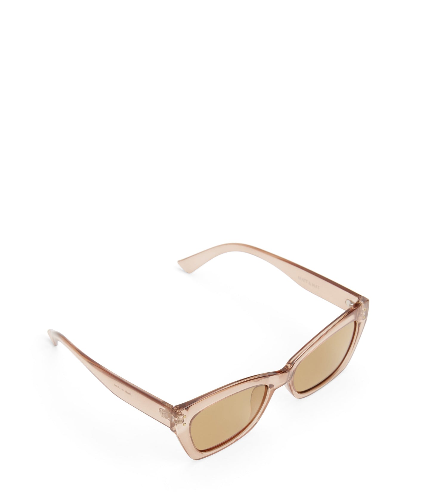 ISLA Blue Wayfarer Sunglasses | Color: White - variant::nude