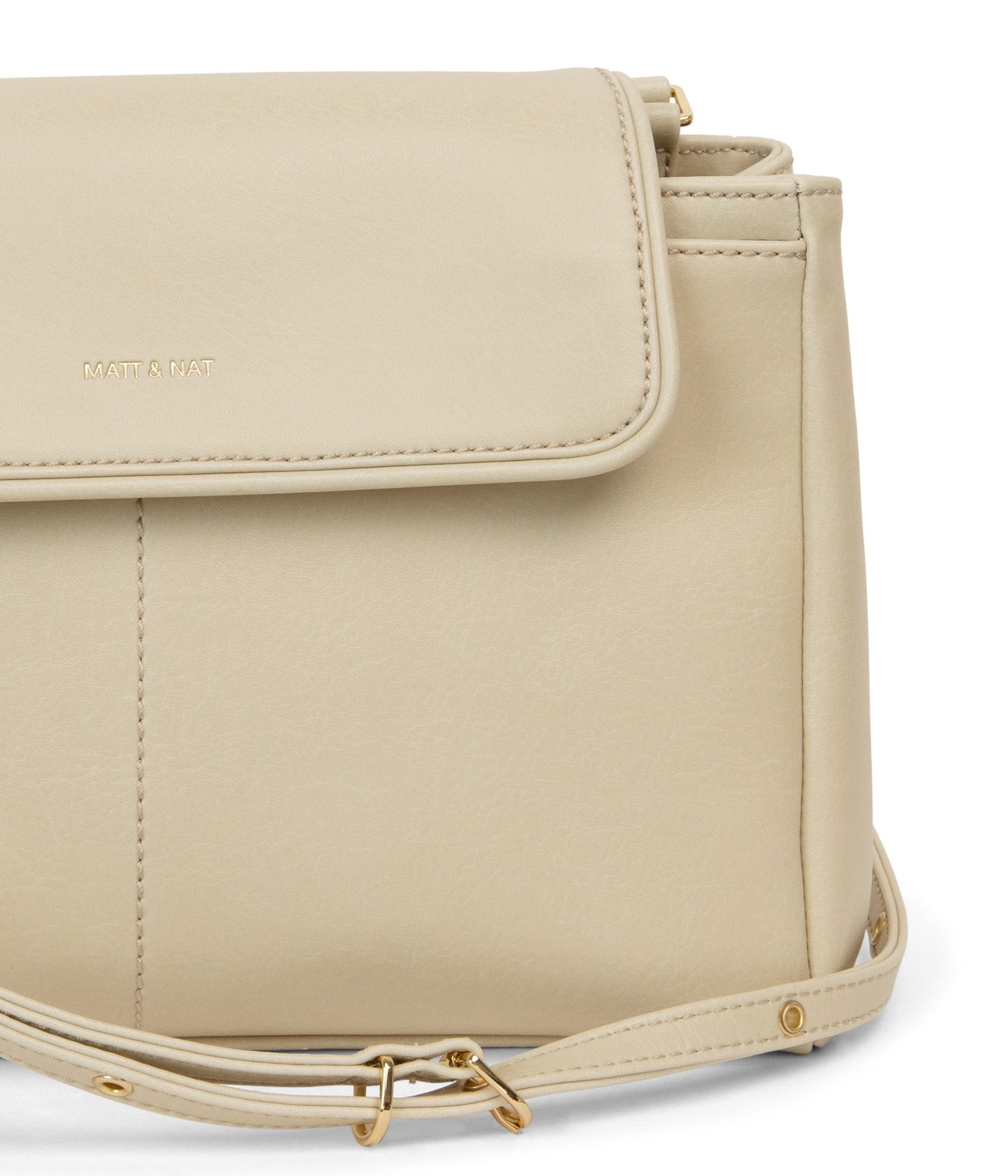 SAMOA Vegan Crossbody Bag - Vintage | Color: Beige - variant::vanilla