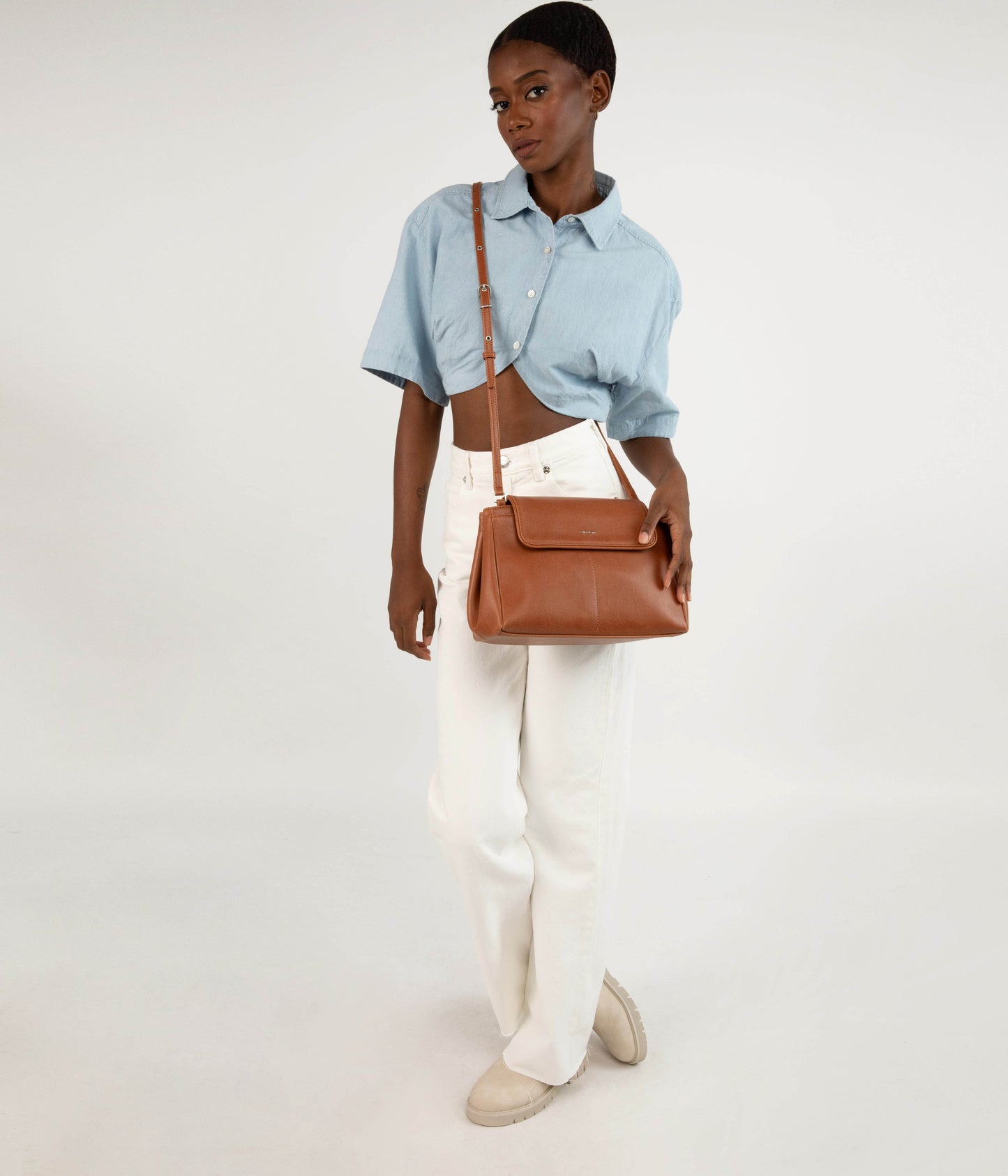 SAMOA Vegan Crossbody Bag - Vintage | Color: Pink - variant::smoothie