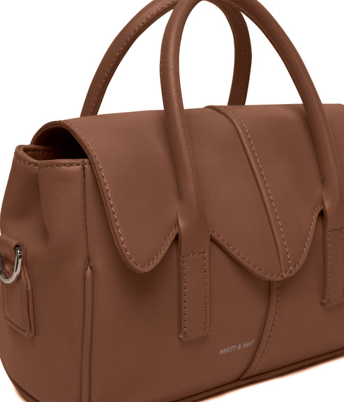 GABBY Vegan Satchel - Arbor | Color: Brown - variant::pecan