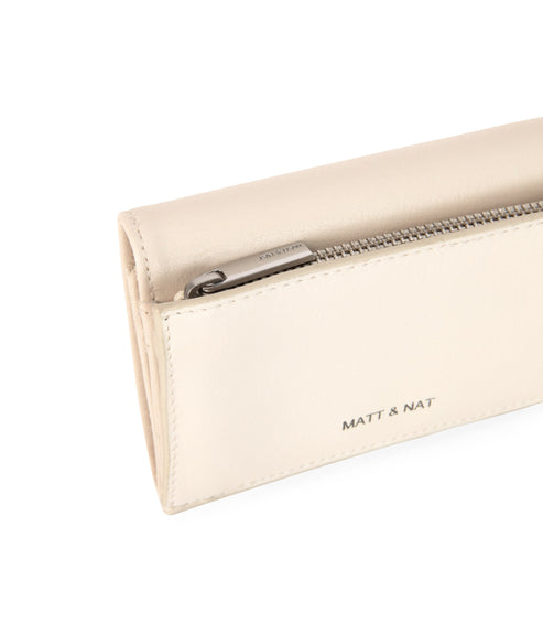 POEM Vegan Folded Wallet - Arbor | Color: White, Beige - variant::macadamia