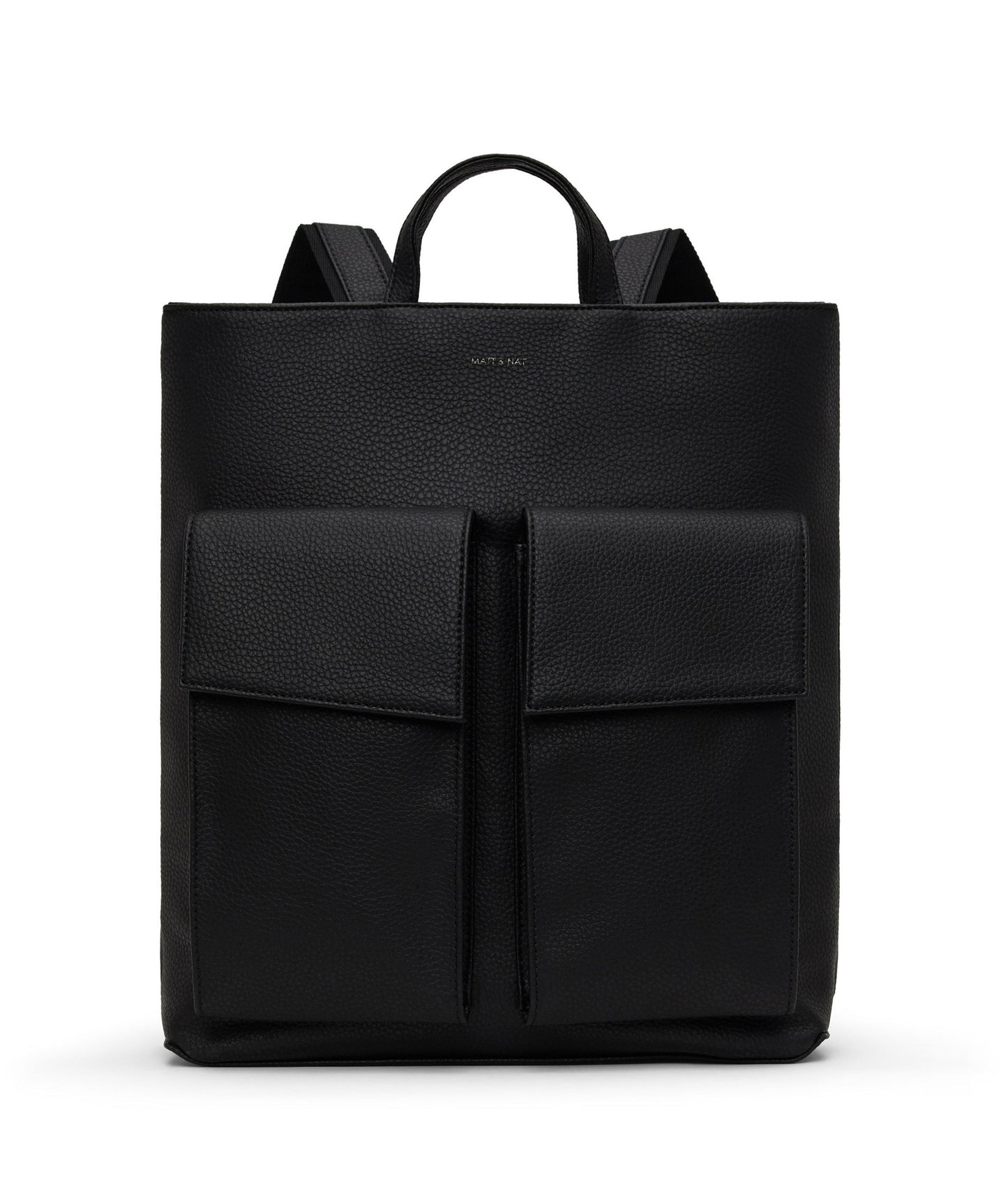 MYRON Vegan Backpack - Purity | Color: Black - variant::black